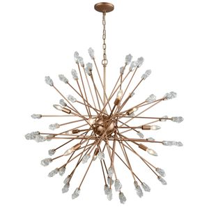 Serendipity 38'' Wide 9-Light Chandelier - Matte Gold 1