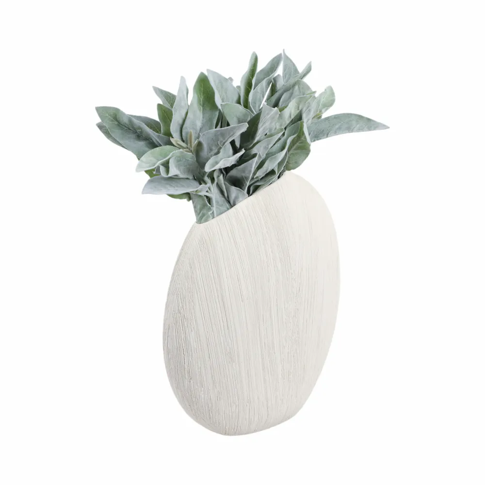 MARCHOLM WHITE VASE 15 (IN)