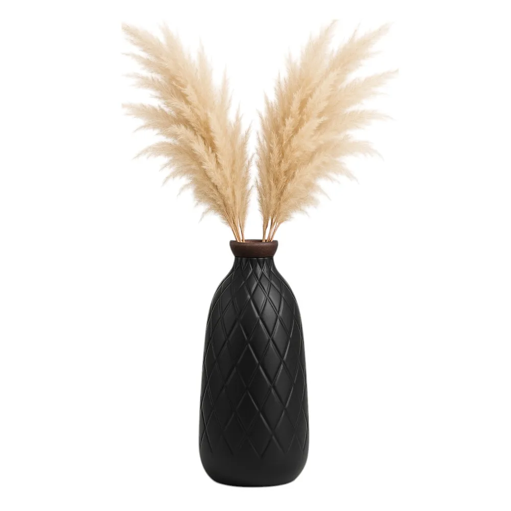 EMMONSFORD BLACK VASE 12 (IN)
