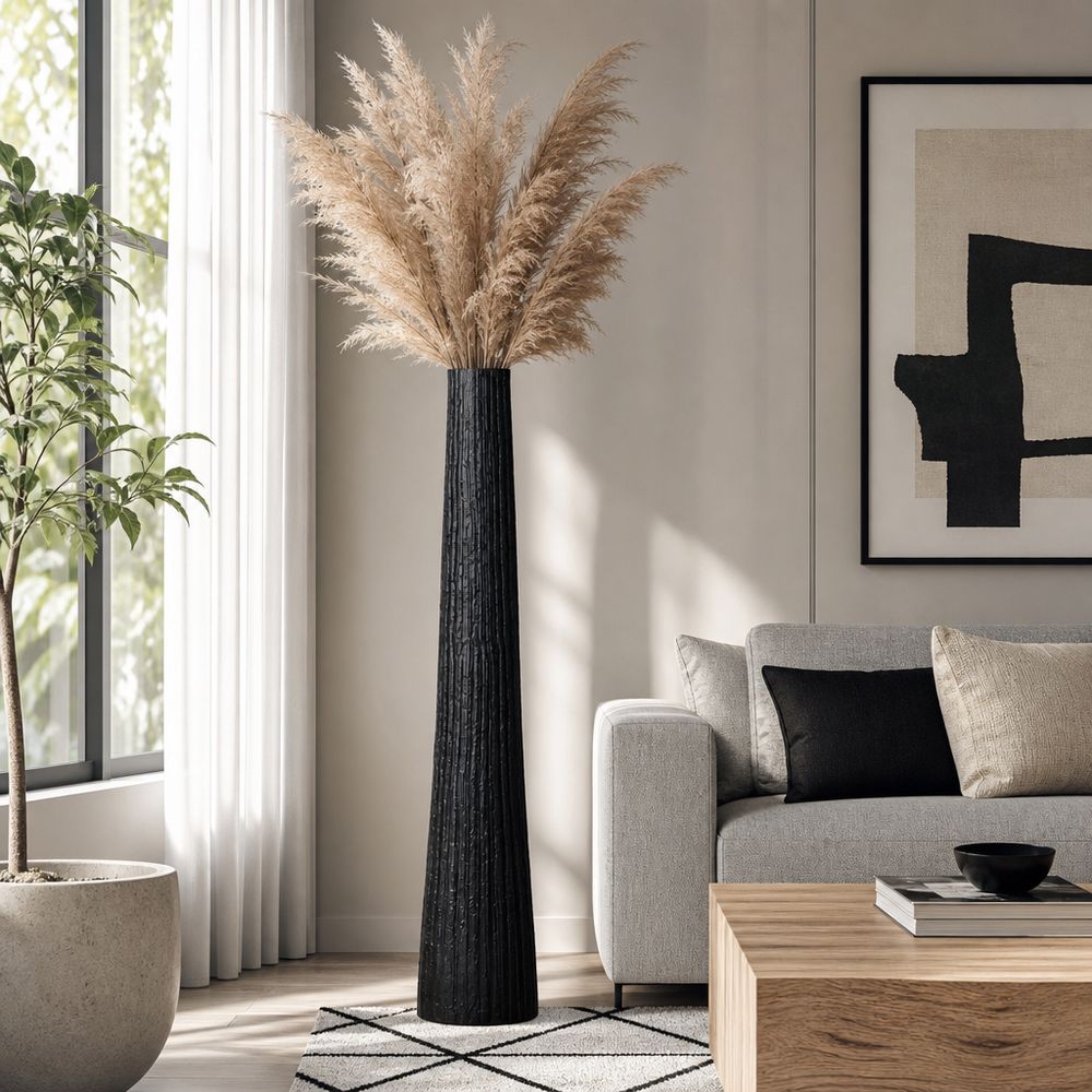 HAZENSTONE BLACK VASE 59 (IN)