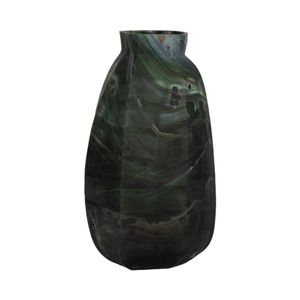 ELROYBEACH GREEN GLASS VASE 20 (IN) 1