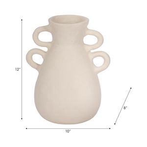 ARLOBEACH IVORY VASE 12 (IN) 9