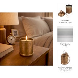 CARTERSTONE CINNAMON BELL CANDLE 6 (IN) 10