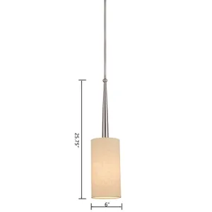 Allure 6'' Wide 1-Light Mini Pendant - Brushed Nickel 2