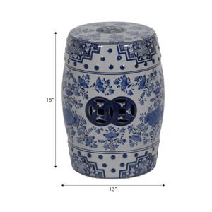 FLINTHAM BLUE GARDEN STOOL 18 (IN) 8