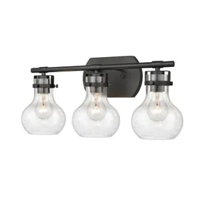 Salamanca 21″ Wide 3-Light Vanity Light - Matte Black 2