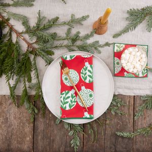 Scandi Ornaments Eco Dinner Napkin (Set of 6) 2
