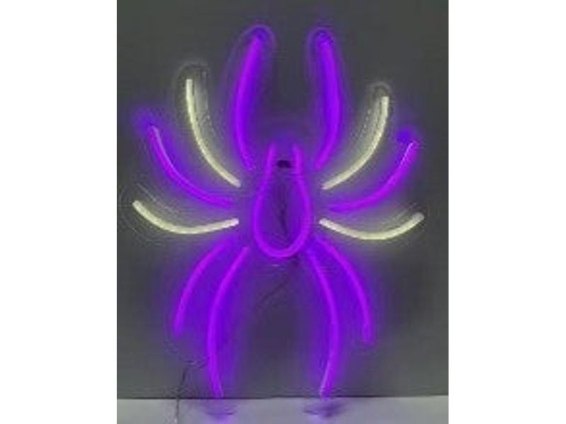 16" Purple Spider Neon Light - Electric 3