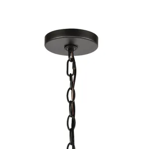 Wickshire 34'' Wide 9-Light Chandelier - Matte Black 4