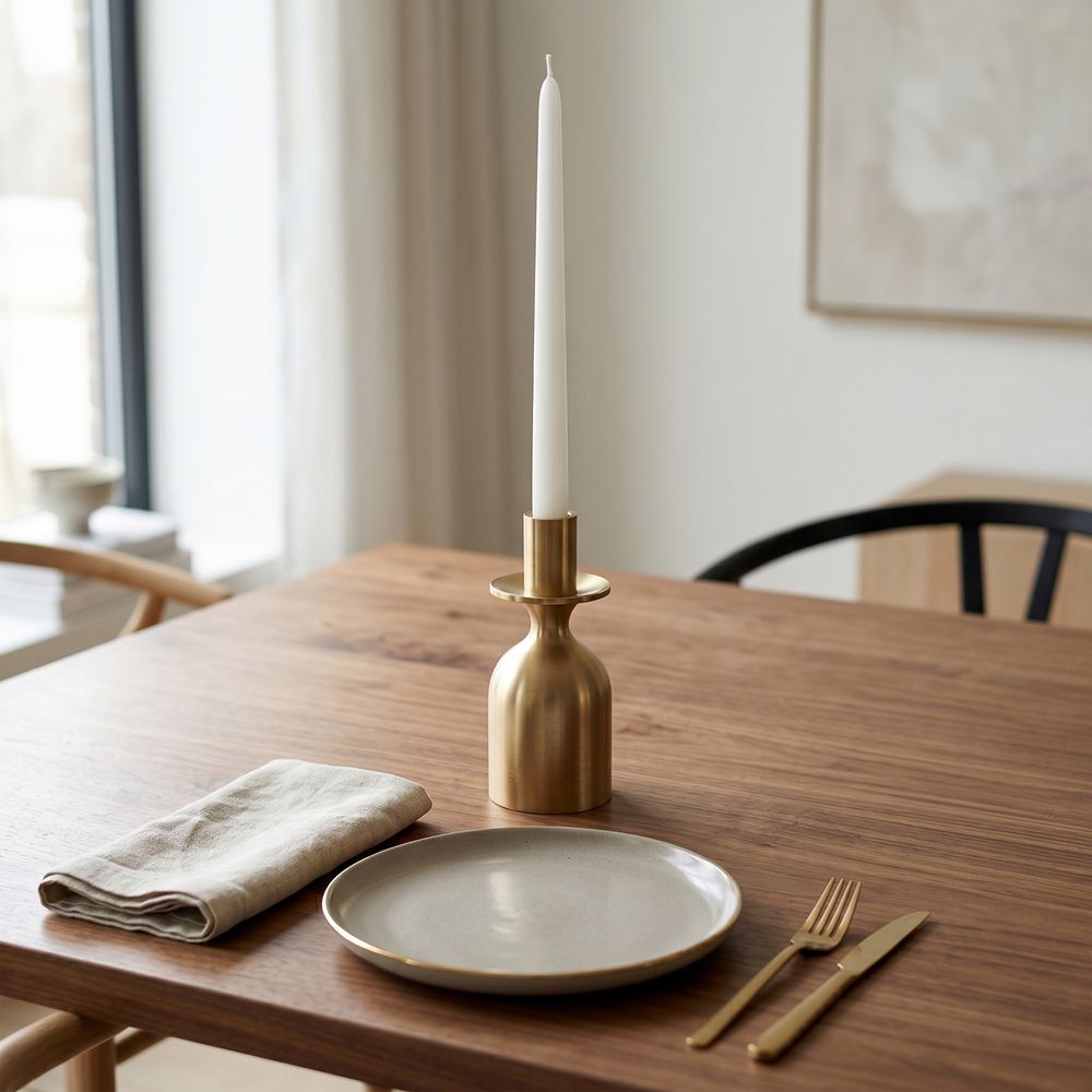 KIRBYWICK GOLD CANDLE HOLDER 7 (IN)