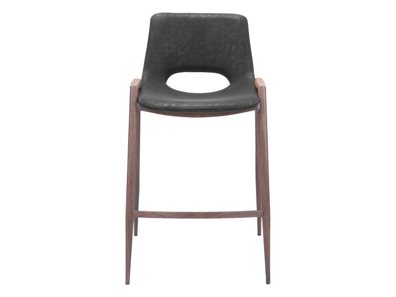 Desi Counter Stool Black & Walnut 4