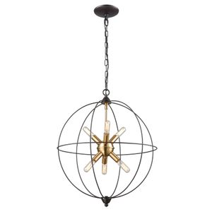 Loftin 19'' Wide 6-Light Chandelier - Oil Rubbed Bronze 1