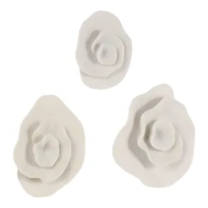 FRAZIERLAKE SET OF 3 WHITE WALL SCULPTURES 13 (IN) 3