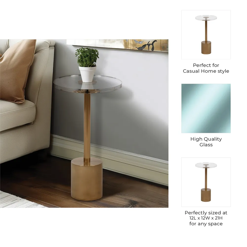 HOLLISOAK CLEAR TABLE 21 (IN)