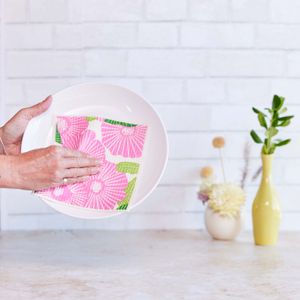 Poppy Papaver blu Eco Sponge Cloths (Set of 2) 2