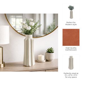 BAKERHAVEN TAUPE VASE 19 (IN) 10