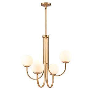 Caroline 26'' Wide 4-Light Chandelier - Brushed Gold 1