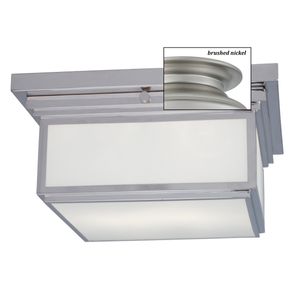 Taylor 12.5'' Wide 2-Light Flush Mount - Brushed Nickel 1