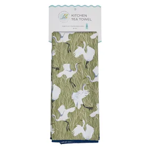 Egret & Reed blu Eco Kitchen Tea Towel 6