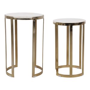 PEARLBEACH SET OF 2 WHITE TABLE 23 (IN) 1