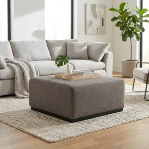 SHAWWIND GRAY OTTOMAN 18 (IN) 2