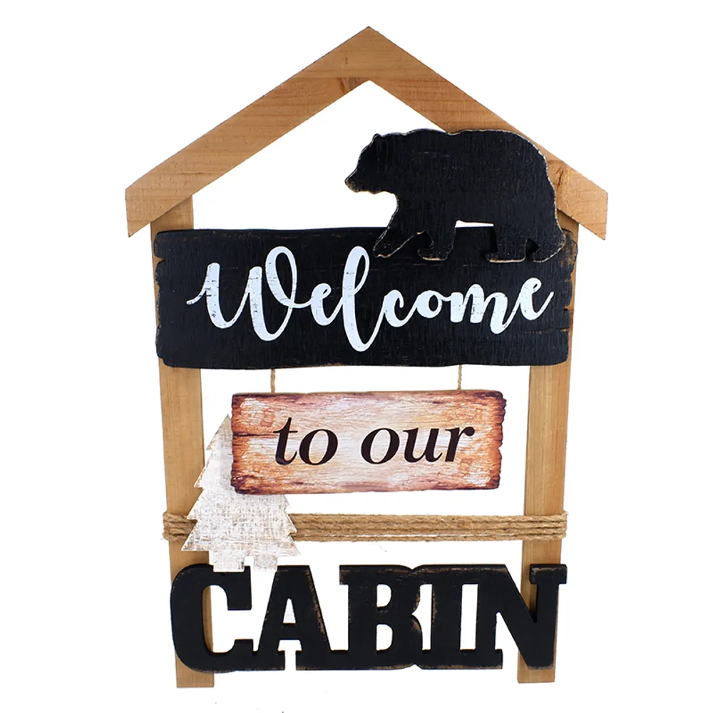 23-1/2" WELCOME TO OUR CABIN SIGN