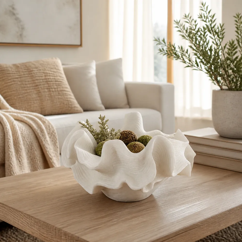 GARFIELDOAK WHITE BOWL 8 (IN)