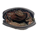REPEAT CRAB CANVAS HIP BAG - NAVY 2