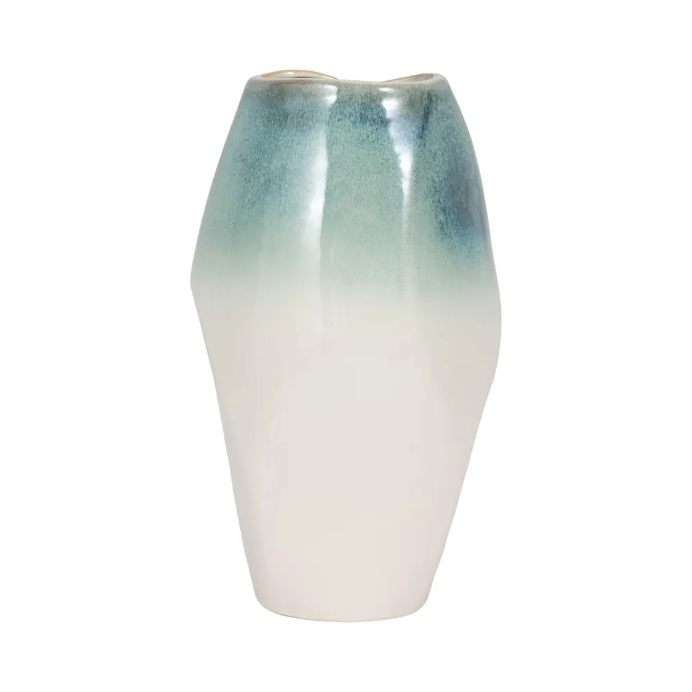 ALDERVALE WHITE VASE 14 (IN)