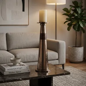 BRUNOGATE BRONZE CANDLE HOLDER 24 (IN) 2
