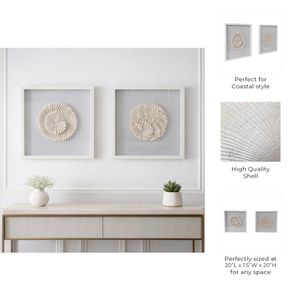 NILEWICK SET OF 2 IVORY ART 20 (IN) 9