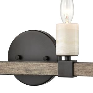 Stone Manor 30'' Wide 4-Light Vanity Light - Matte Black 4