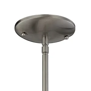 Bristol Lane 7'' Wide 1-Light Mini Pendant - Brushed Nickel with White Glass 3