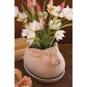 Cement Easter Rabbit Planter 3