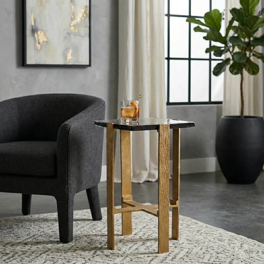 BENNETROSE GOLD TABLE 24 (IN)