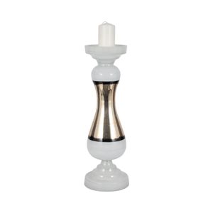 AIDENFIELD WHITE CANDLE HOLDER 26 (IN) 3