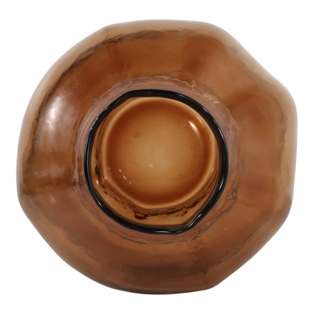 SARAHCLIFF BROWN GLASS VASE 13 (IN)