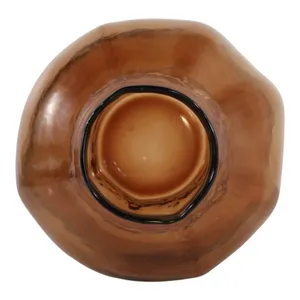 SARAHCLIFF BROWN GLASS VASE 13 (IN) 9