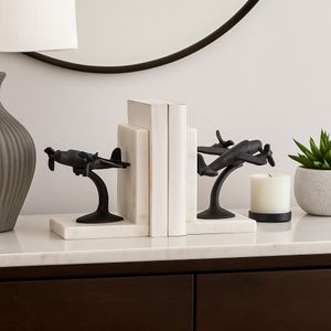 HOLDENFIELD SET OF 2 BLACK BOOKENDS 7 (IN) 11