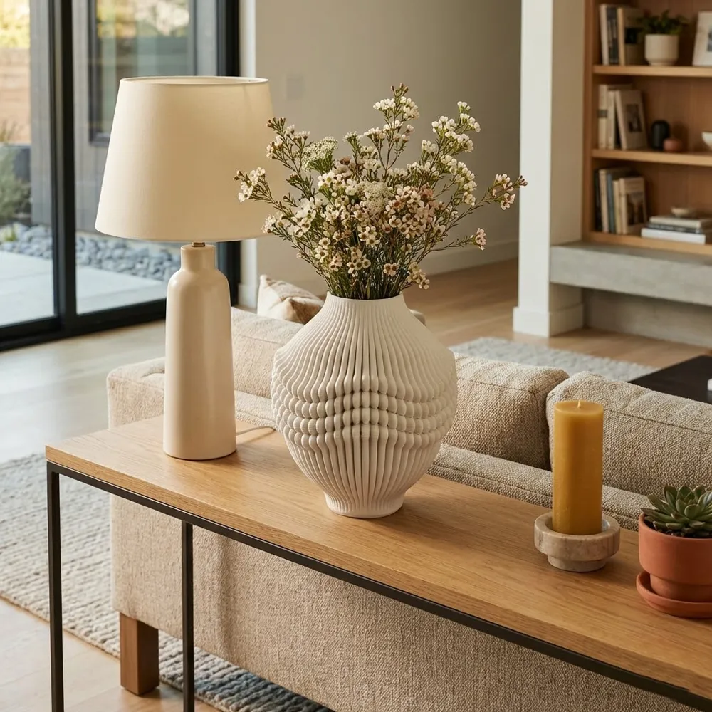 MURRAYHOLM IVORY VASE 14 (IN)