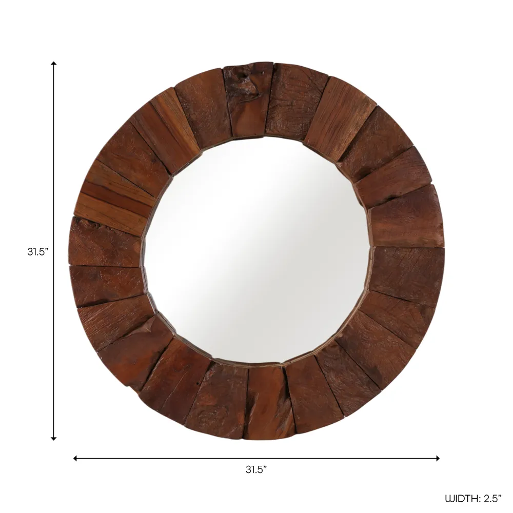 SAGEHAVEN BROWN MIRROR 32 (IN)