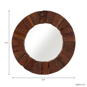 SAGEHAVEN BROWN MIRROR 32 (IN) 8