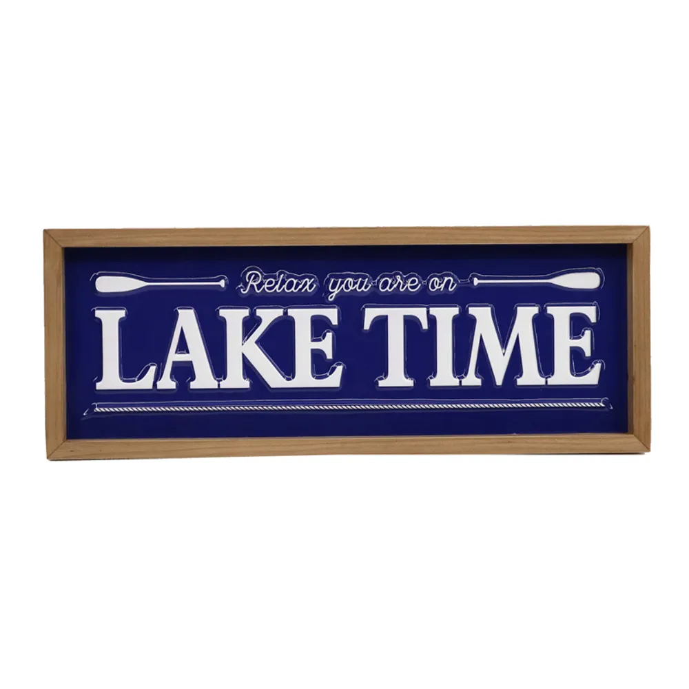 15-1/2" RELAX YOU ARE ON LAKE TIME PLQ