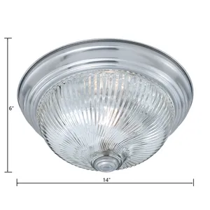 Harmony 14'' Wide 2-Light Flush Mount - Brushed Nickel 2