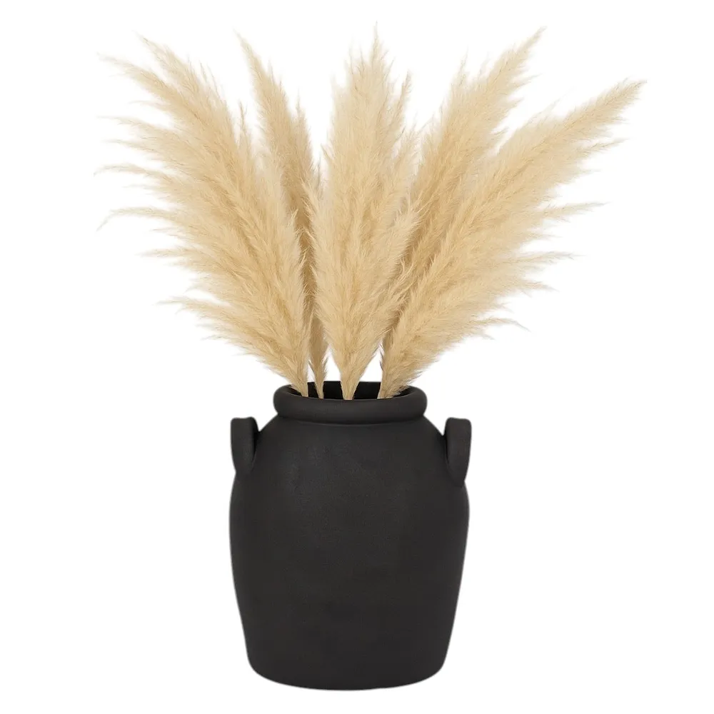 GLOVERMILL BLACK VASE 7 (IN)