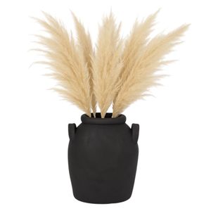 GLOVERMILL BLACK VASE 7 (IN) 3