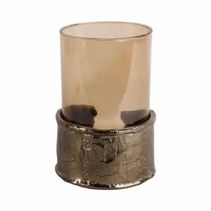 BAXTERMILL BROWN CANDLE HOLDER 8 (IN) 6