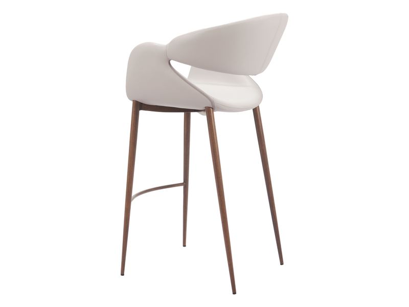 Limay Barstool Beige & Walnut 6