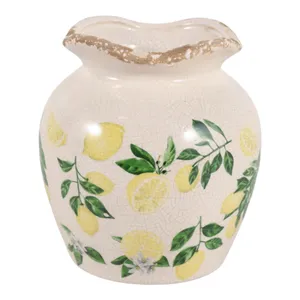 ROSEOAK YELLOW VASE 7 (IN) 1