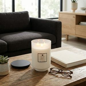 NATECLIFF BLANC SAFFRON & SUEDE CANDLE 10 (IN) 12